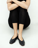 Zoe Black Leather Ballerinas