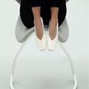 Zoe Vanilla Leather Ballerinas