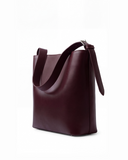 Noa Burgundy Leather Tote