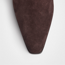 Margot Deep Brown Suede Leather Ankle Boots