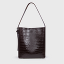 Noa Medium- Burgundy Croco Leather Tote