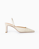 Nina Croco Vanilla Slingback