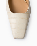 Nina Croco Vanilla Slingback