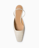 Nina Croco Vanilla Slingback