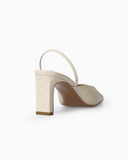 Nina Croco Vanilla Slingback