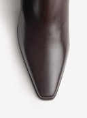 Margot Rich Brown Leather Ankle Boots
