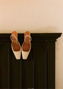 Nina Croco Vanilla Slingback