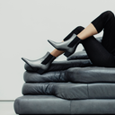 Margot Silver Leather Ankle Boots